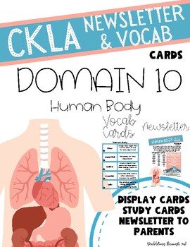 Preview of CKLA Domain 10 The Human Body Vocabulary Cards & Newsletter Grade 2