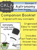 CKLA  Domain 7 Third Grade Astronomy: Solar System and Beyond Companion Booklet