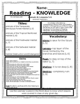 CKLA Domain 8 Lessons 5-9 Guide (Editable) by The Lagniappe | TPT