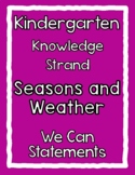 CKLA Domain 8 Seasons and Weather We Can Statements