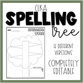 Preview of CKLA - EDITABLE SPELLING TREE | AMPLIFY
