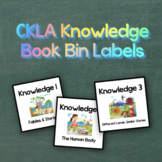 CKLA EngageNY Knowledge // Square Book Bin Labels (1st Grade)