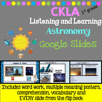 Preview of CKLA First Grade: Astronomy (Amplify)