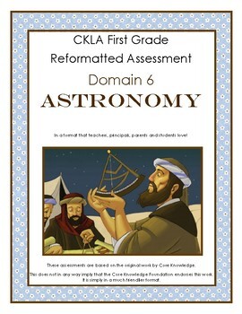 Preview of CKLA First Grade Domain 6 Astronomy Alternative Assessment