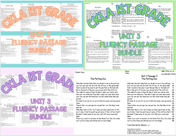 Preview of CKLA First Grade Fluency Passage Bundle: UNIT 2, 3, and 4