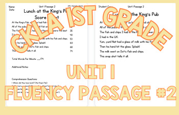 Preview of CKLA First Grade Fluency Passage: Unit 1 Week 2