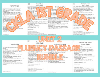 Preview of CKLA First Grade Fluency Passage: Unit 2 Bundle