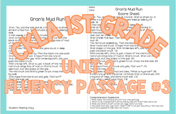 Preview of CKLA First Grade Fluency Passage: Unit 2, Week 3