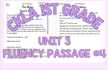 Preview of CKLA First Grade Fluency Passage: Unit 3, Week 4