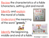 CKLA- First Grade- I Can Statements- Knowledge 1 (Fables a
