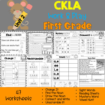 Preview of CKLA First Grade Skills: Work and Play Unit 2 (Amplify, EngageNY)