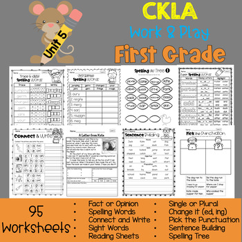 Preview of CKLA First Grade Skills: Work and Play Unit 5 (Amplify, EngageNY)