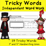 CKLA First Grade Tricky Words Word Work