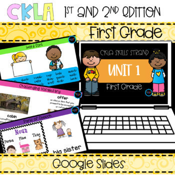 Preview of CKLA First Grade Unit 1 Skills Google Slides (Amplify)