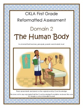 Preview of CKLA Grade 1 Domain 2 The Human Body Alternative Assessment - First Grade