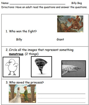 Preview of CKLA. Grade 1 Domain 3 Lesson 3: Billy Beg