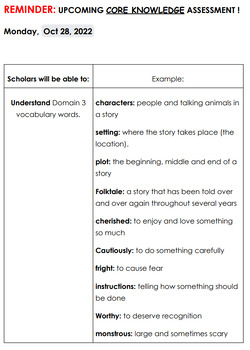 Preview of CKLA. Grade 1 Domain 3 Study Guide: Similar lands, different stories