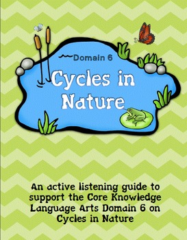 Preview of CKLA Grade 2 Domain 6 Cycles in Nature Listening Journal