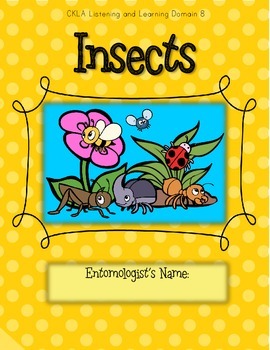 Preview of CKLA Grade 2 Domain 8 Insects- Active Listening Journal