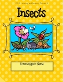 CKLA Grade 2 Domain 8 Insects- Active Listening Journal