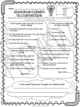 Preview of CKLA Grade 3 Ancient Rome Ch. 7 Chapter Quiz (2nd edition)