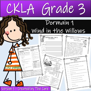 Preview of CKLA Grade 3 - DORMAIN 1 Read Aloud Wind in the Willows - Complete Activity Book