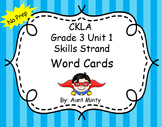 CKLA Grade 3 Unit 1 Word Cards, Skills Strand NO PREP