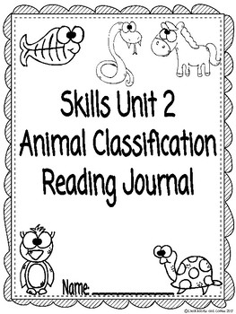 Preview of CKLA Grade 3 Unit 2 Animal Classification Reading Journal (1st edition)