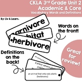 CKLA Grade 3 Unit 2 Vocabulary Words and Definitions