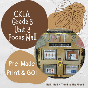 Preview of CKLA Grade 3 Unit 3 Focus Wall