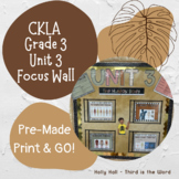 CKLA Grade 3 Unit 3 Focus Wall
