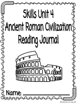 Preview of CKLA Grade 3 Unit 4 Ancient Roman Civilization Reading Journal (1st edition)