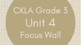 CKLA Grade 3 Unit 4 Focus Wall