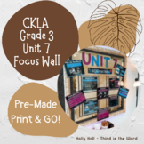CKLA Grade 3 Unit 7 Focus Wall