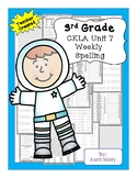 CKLA Grade 3 Unit 7 Weekly Spelling, Skills Strand