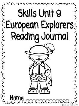 Preview of CKLA Grade 3 Unit 9 European Explorers Reading Journal (2nd edition)