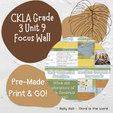 CKLA Grade 3 Unit 9 Focus Wall