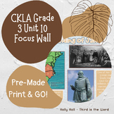 CKLA Grade 3 Unit 10 Focus Wall