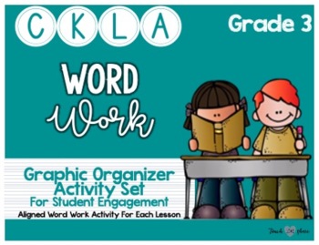 Preview of CKLA Grade 3 Units Word Work Graphic Organizers Set
