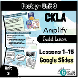 CKLA Grade 4, Unit 3 Poetry -Guided Google Slides (Amplify)