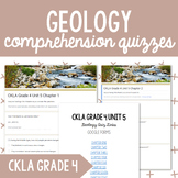 CKLA Grade 4 Unit 5 Geology: Comprehension Quizzes {Digital}