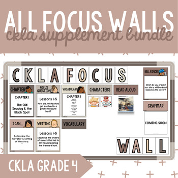 Preview of CKLA Grade 4 Units 1-8 Focus Wall {GROWING BUNDLE}