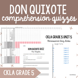 CKLA Grade 5 Unit 4 Don Quixote: Comprehension Quizzes {Di