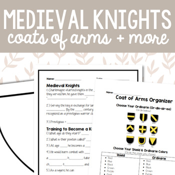 Preview of CKLA Grade 5 Unit 4, Grade 4 Unit 2: Medieval Knights and Coats of Arms