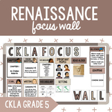 CKLA Grade 5 Unit 5 Renaissance Focus Wall: I Can Statemen