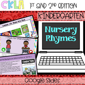 Preview of CKLA Kindergarten Domain 1: Nursery Rhymes and Fables (Amplify)