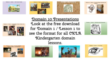 Preview of CKLA - Kindergarten - Domain 10 - Colonial Towns and Townspeople