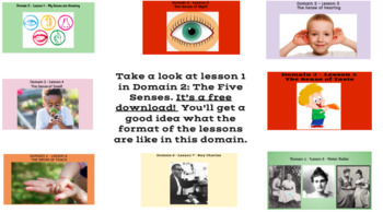 Preview of CKLA Kindergarten - Domain 2 - Lessons 1-8 -The Five Senses - Power point Slides
