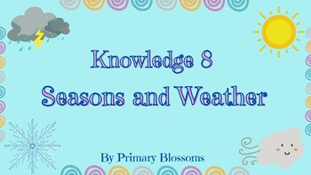 Preview of CKLA Kindergarten: Knowledge 8: Seasons and Weather