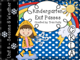 CKLA Kindergarten Knowledge Unit 8 Weather & Seasons Exit Passes